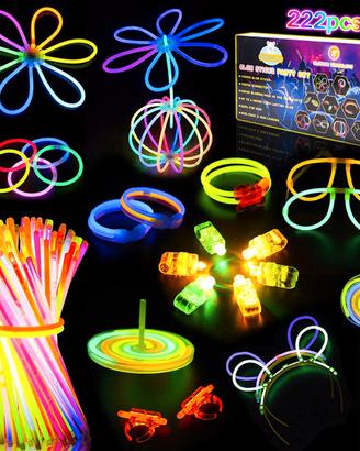 Braccialetti Luminosi Fluorescenti, 100pcs Party A