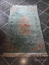 tappeto cinese liberty turchese