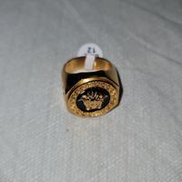 Anello Stile Versace Color Oro Elegante e Lussuoso