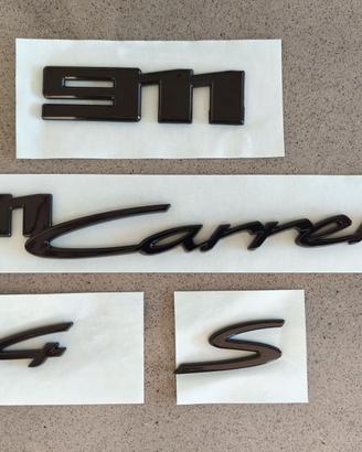 Scritte PORSCHE 992 911 Carrera 4 S