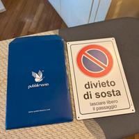 Cartello divieto di sosta 3mm allumini per esterno