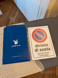 Cartello divieto di sosta 3mm allumini per esterno