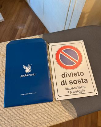 Cartello divieto di sosta 3mm allumini per esterno