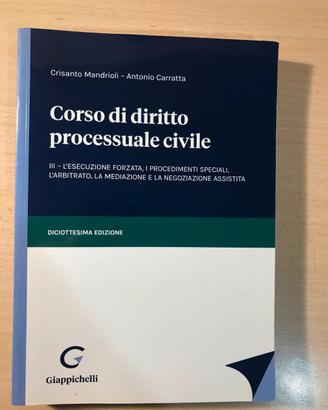 Corso di diritto processuale civile Mandrioli