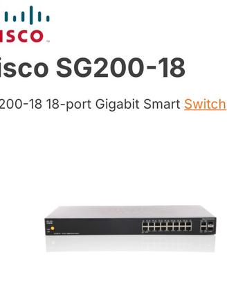 Switch Cisco sg 200-18 p