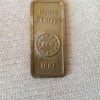 Moneta ecu 1992 piastrina