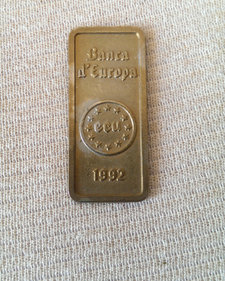 Moneta ecu 1992 piastrina
