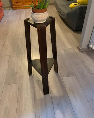 Tavolino porta vasi in legno