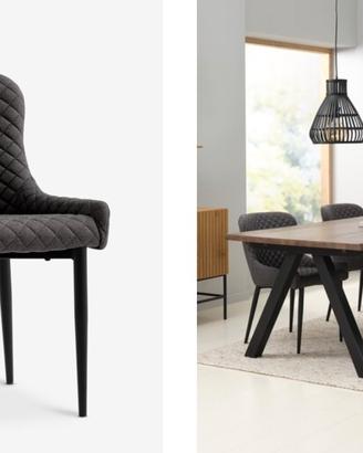 2 sedie JYSK PEBRINGE grigio/nero – nuove, ancora