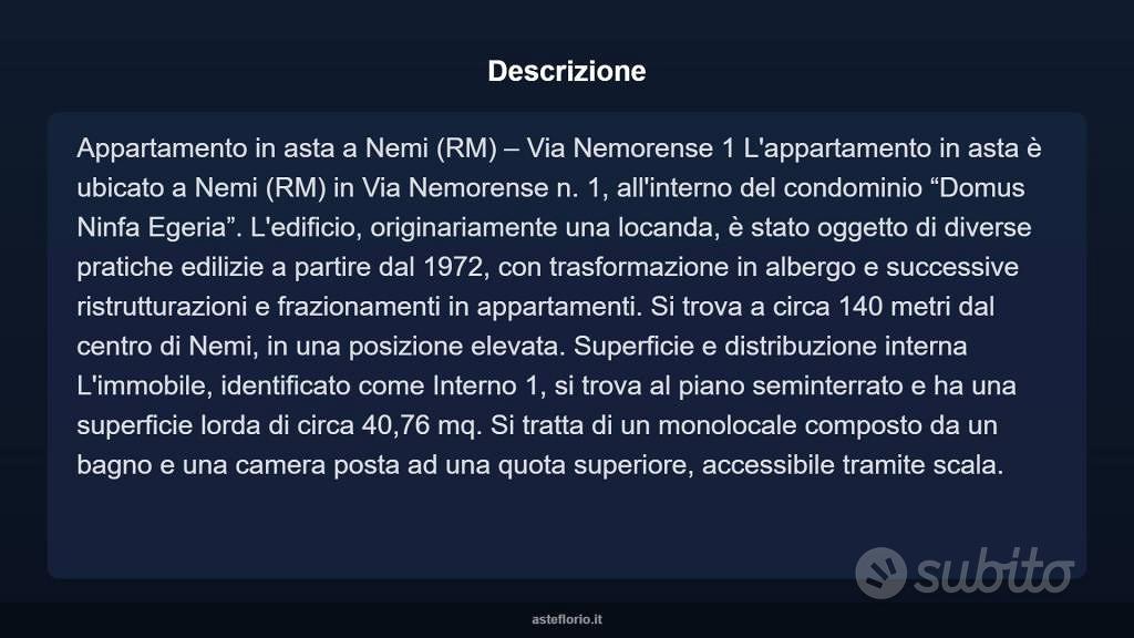 Appartamento – Nemi - Vista 4