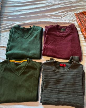 Maglioni Uomo (Verde, Bordeaux, Grigio)