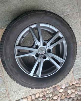  cerchi e gomme seminuove 215/60 r16