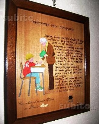 Quadro preghiera dell' insegnante