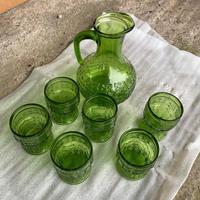 Set di 6 bicchieri con Caraffa