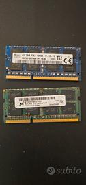 8GB RAM DDR3 Laptop (2x4GB) SK Hynix & Micron
