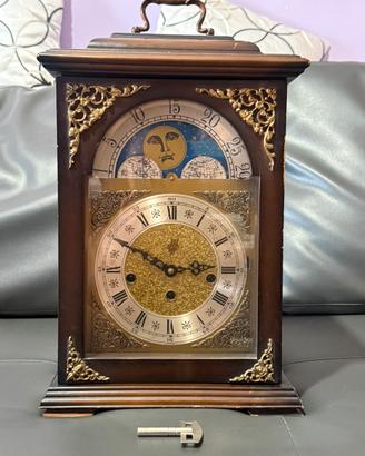 Orologio da tavolo Hermle vintage con fasi lunari