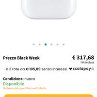 Cuffie Apple AirPods 2 Generazione nuove