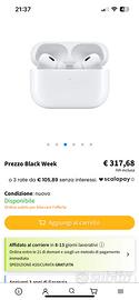 Cuffie Apple AirPods 2 Generazione nuove