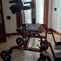 Deambulatore , sedia a rotelle