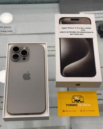 Apple iPhone 15 Pro Max 256GB - UNICO IN PROMO