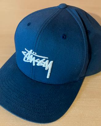 Cappellino Stüssy originale snapback blu scuro