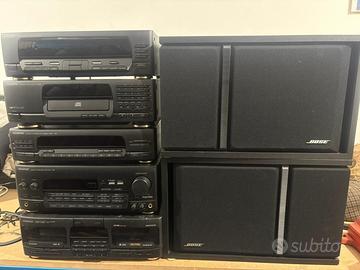 Impianto hi-fi vintage Kenwood + diffusori Bose