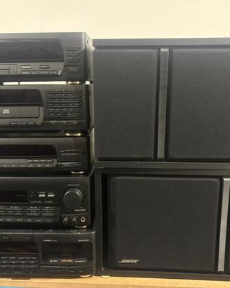 Impianto hi-fi vintage Kenwood + diffusori Bose