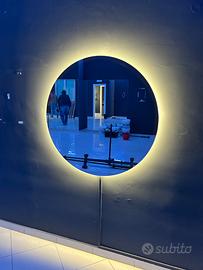 Specchio Led rotondo retroilluminato