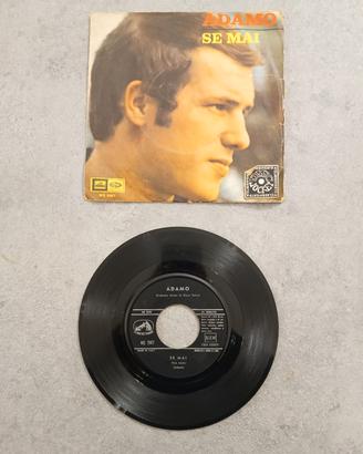 Vinile Adamo 45 giri Se mai/Una ciocca di capelli