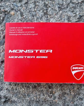 manuale/libretto di uso e manutenzione Monster 696