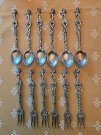 set cucchiaini e forchettine vintage