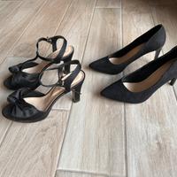 Sandali e Décolleté neri numero 39 tacco 9 cm