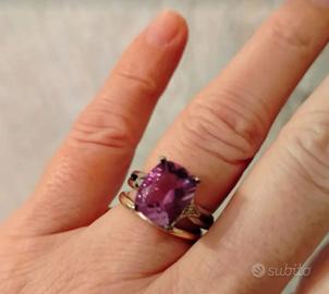 Anello in argento con fluorite 