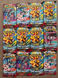 12 bustine pokemon caos nascente