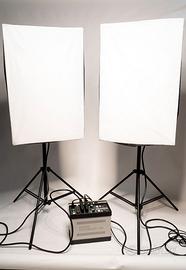 Studio luci flash Bowens generatore + torce