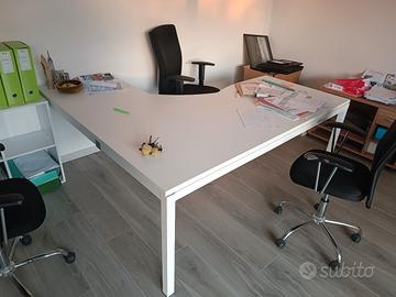 Scrivanie da ufficio bianche