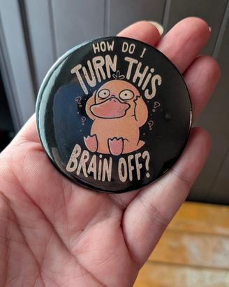 Spilla pin badge Pokémon Psyduck ADHD