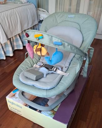 Sdraietta musicale Inglesina Lounge verde mint