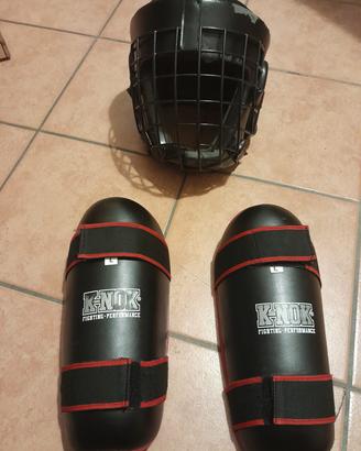 Casco e paratibie