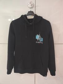 Mister Tee felpa pesante nera e blu