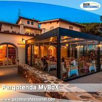 Pergotenda gazebo 3x3 giardino bar ristorante PVC