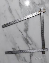 metro a stecca in acciaio cromato 