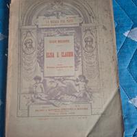 libretto di musica  Elisa e Claudio