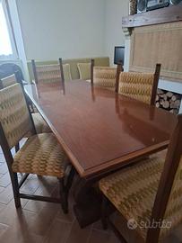 Tavolo da pranzo  stile vintage/classico + 6 sedie