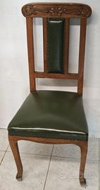 Set Sedie Liberty in Noce – Ecopelle