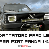 Adattatori Fari LED Rettangolari per Fiat Panda 14