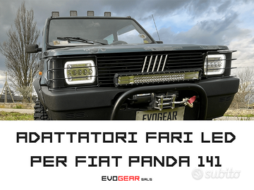 Adattatori Fari LED Rettangolari per Fiat Panda 14