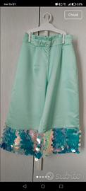 Pantalone con paillettes bambina 10 anni 