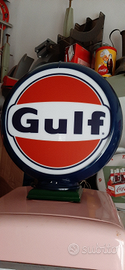 Globo Gulf distributore pompa benzina anni 50