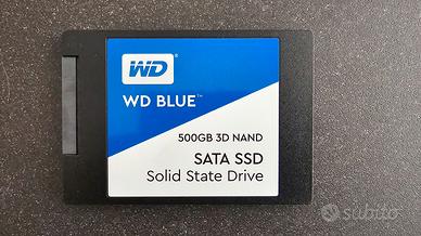 SSD WD Blue 3D NAND 500GB SATA 2.5" Come Nuovo 92%
